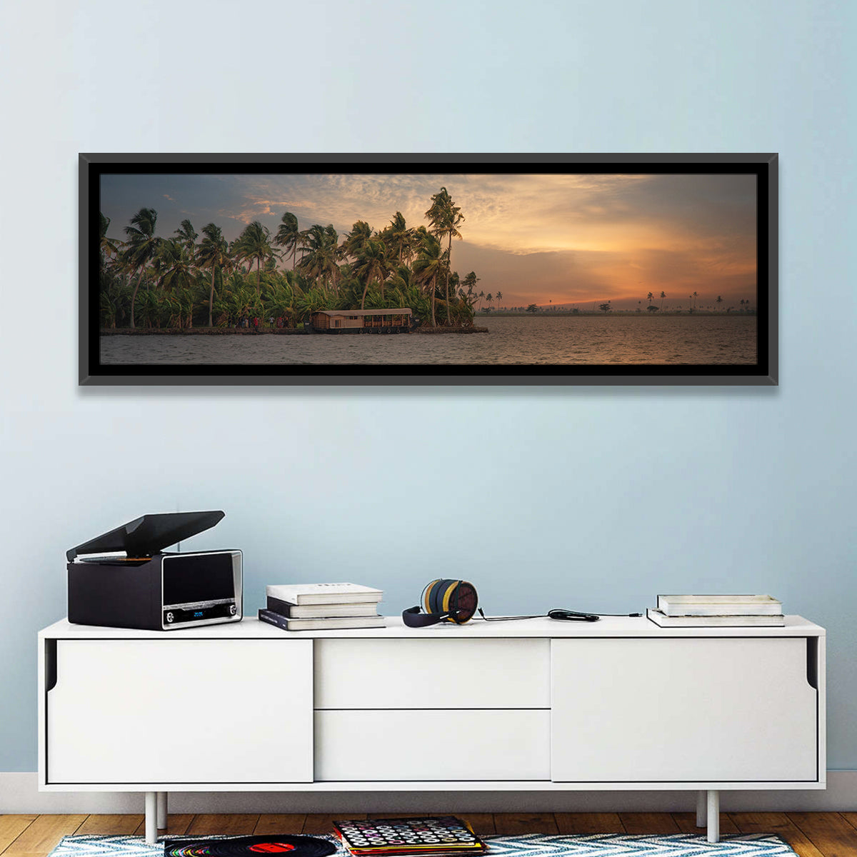 Vembanad Lake Sunset Wall Art