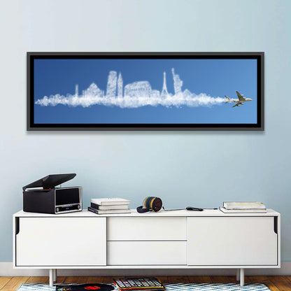 World Tour Cloud Skyline Wall Art