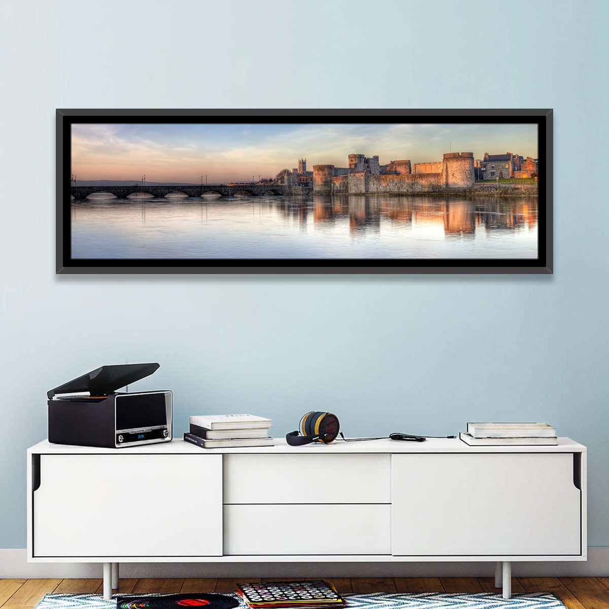 King John's Castle at Sunset Wall Art