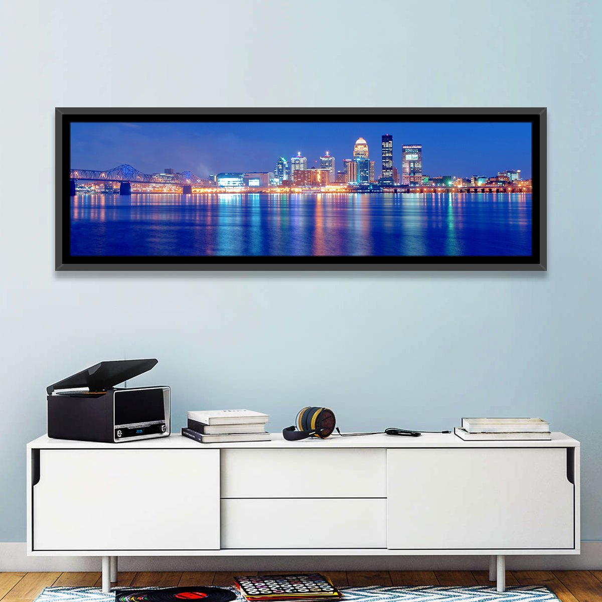 Louisville Skyline at Dusk Wall Art