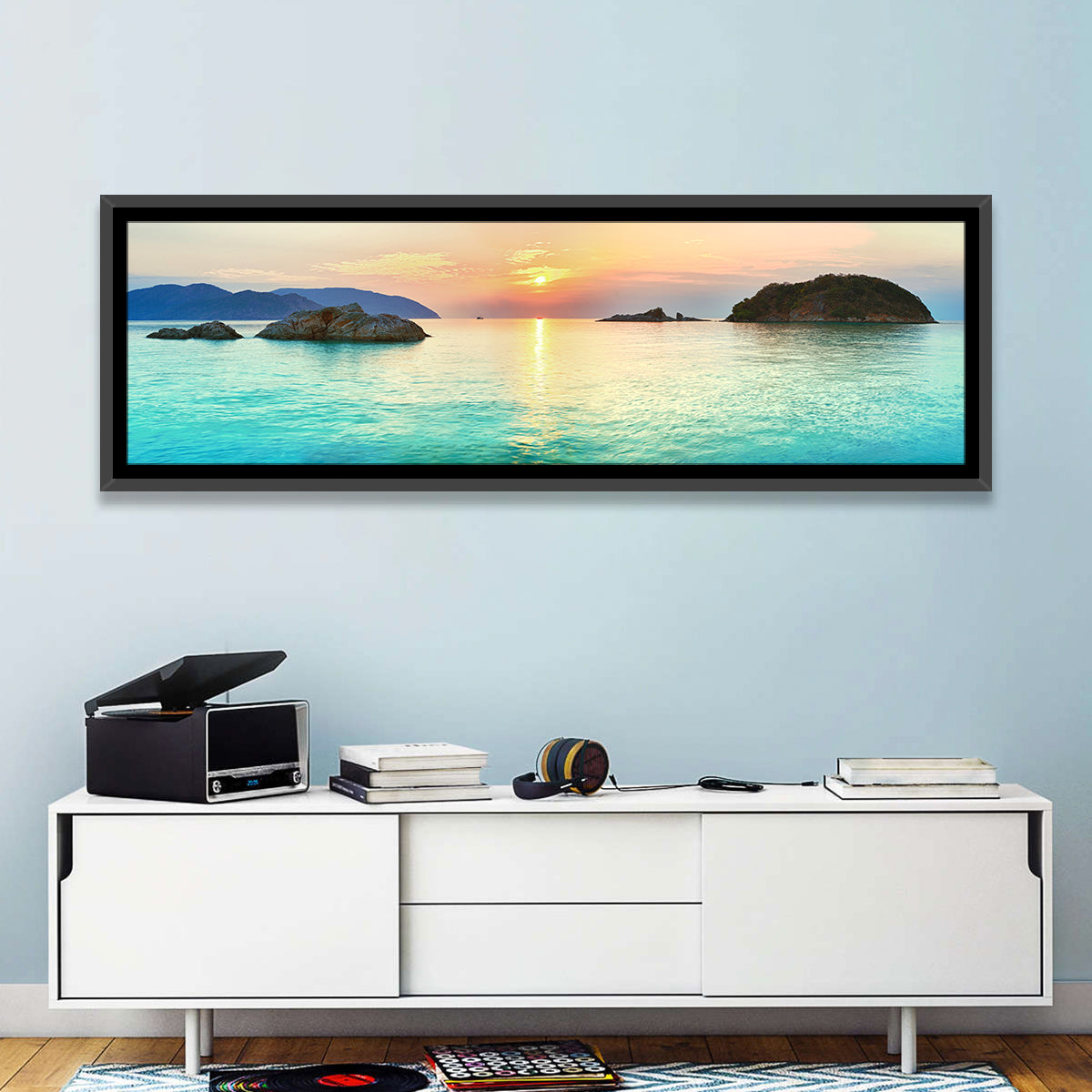 Con Dao Sunrise Over Turquoise Sea Wall Art