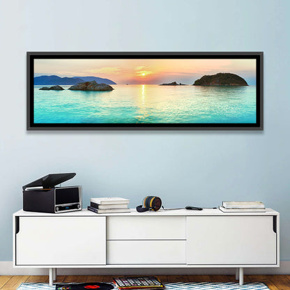 Con Dao Sunrise Over Turquoise Sea Wall Art