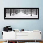 Snow Covered Park Lane Wall Art