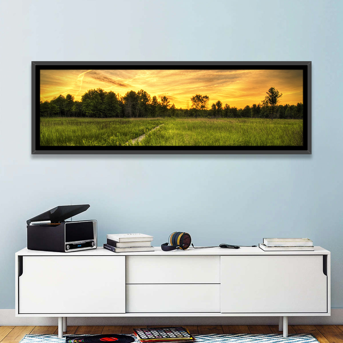 Irwin Prairie Boardwalk Sunset Wall Art