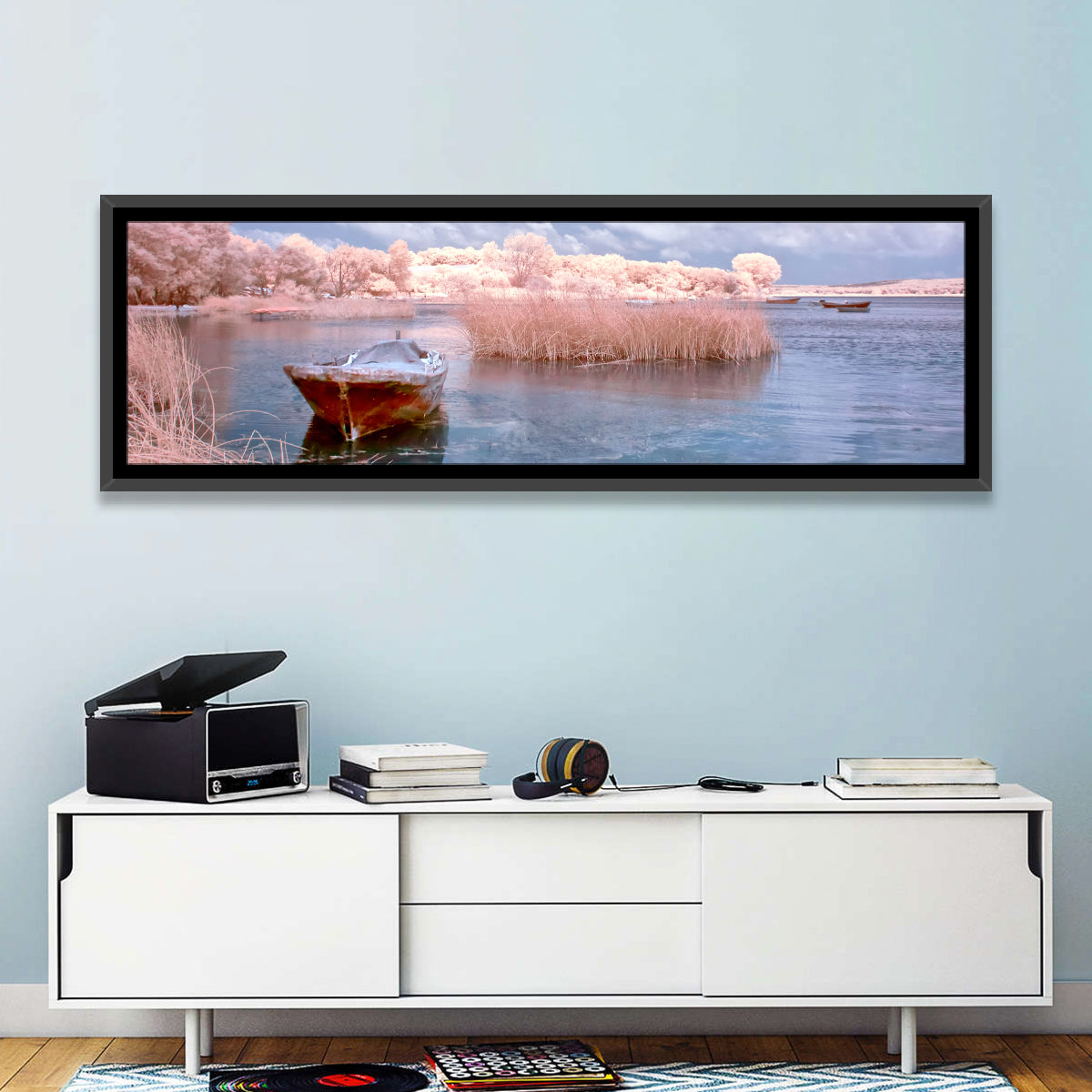 Golyazi Lake Boat Wall Art