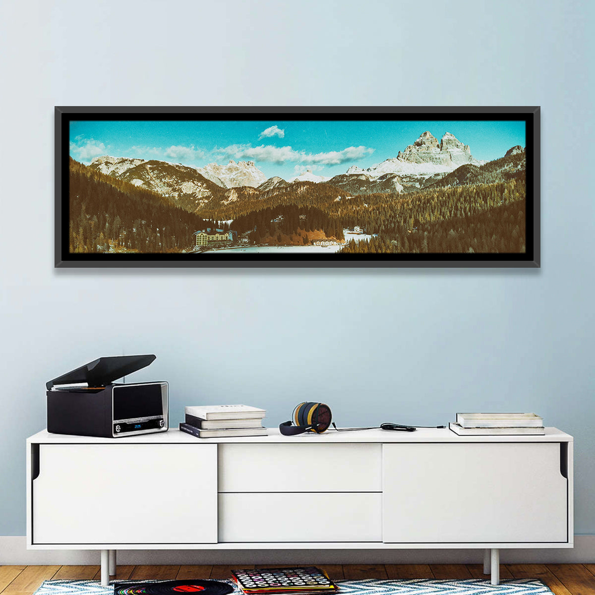 Lago Di Misurina Winter View Wall Art
