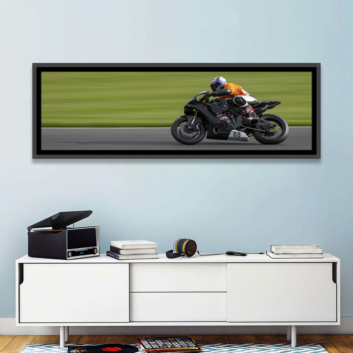 Motorcycle Racer No. 88 Wall Art