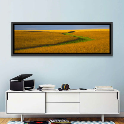 Golden Hour Soybean Field Wall Art