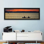 Ottawa River Sunset Canoe Wall Art