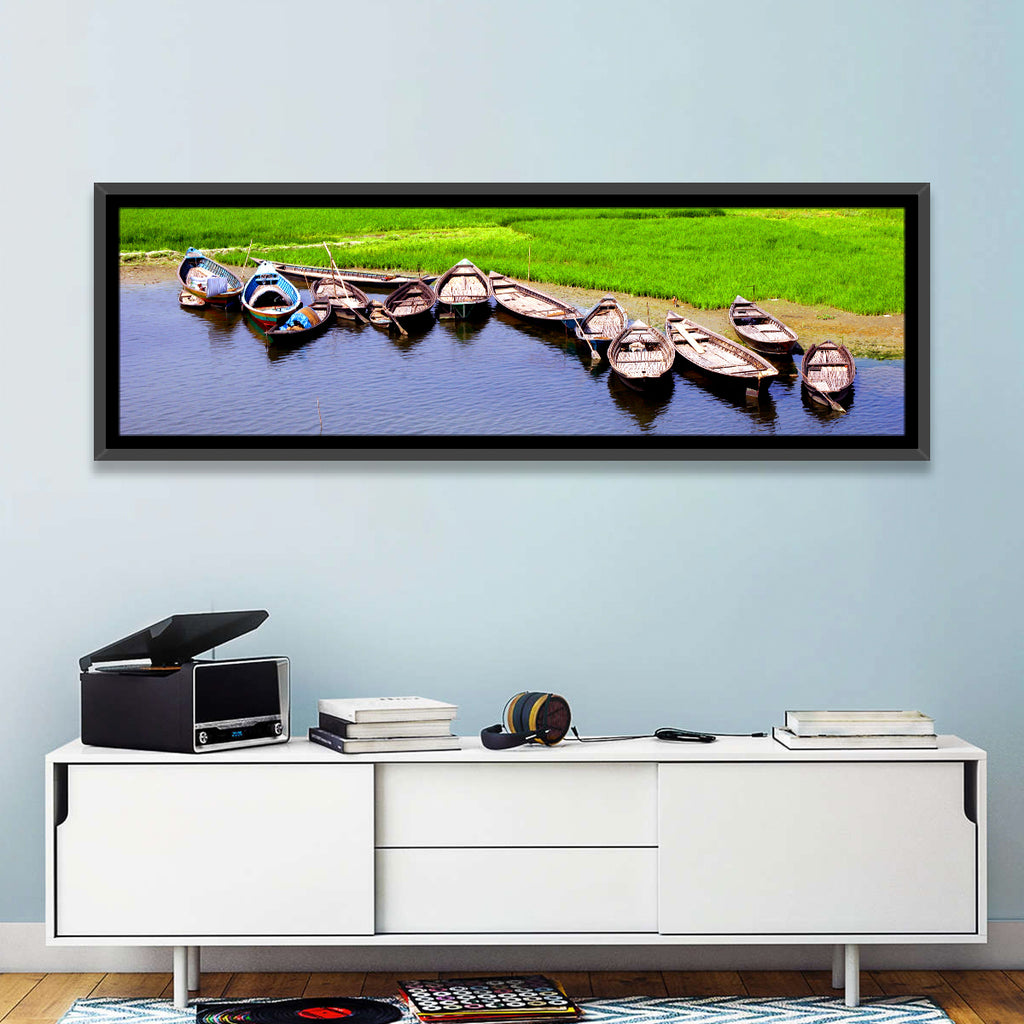 Boats at the Shoreline Wall Art