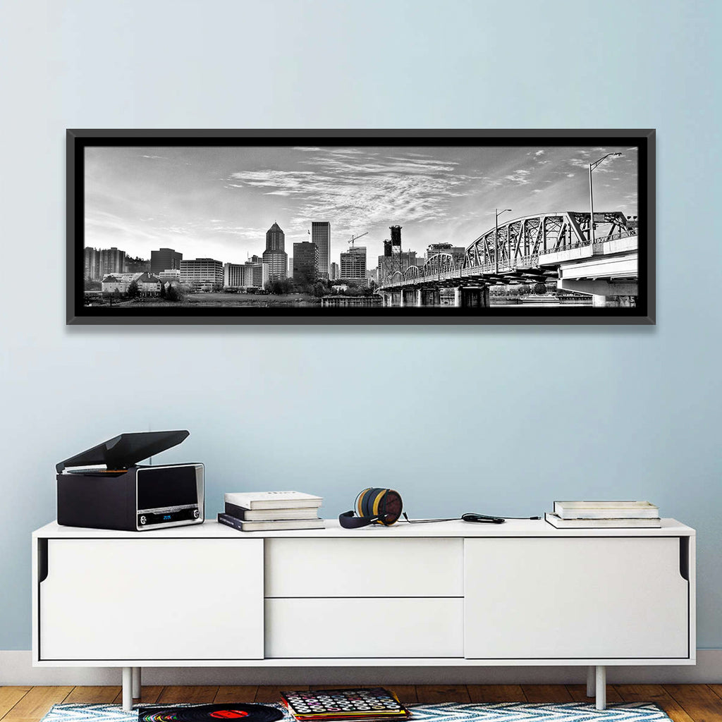 Portland Hawthorne Bridge Skyline Wall Art