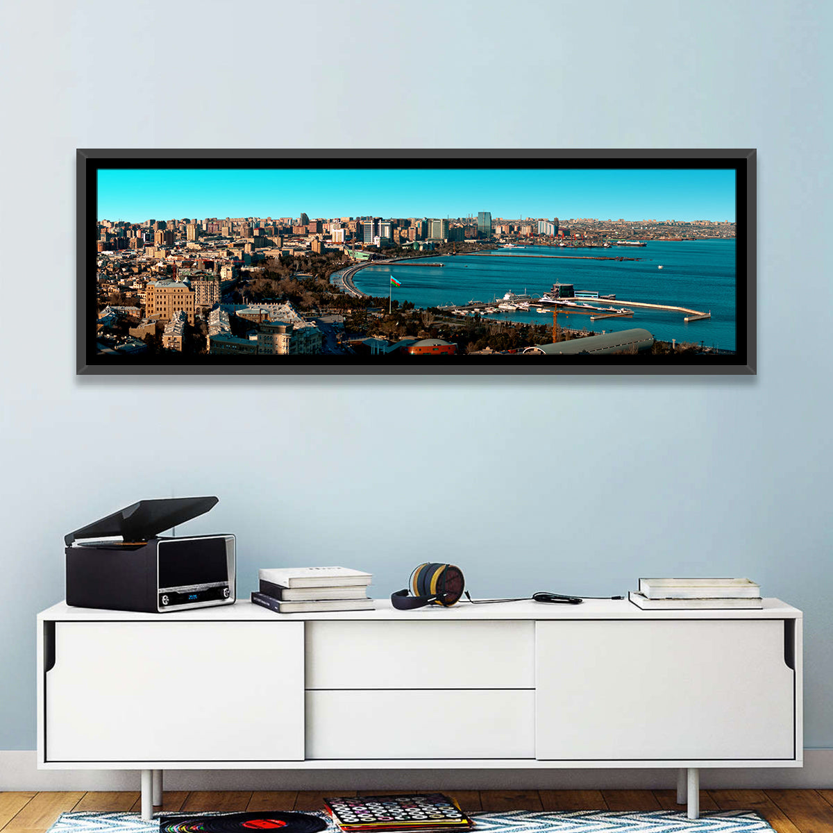 Baku Bay Panorama Wall Art