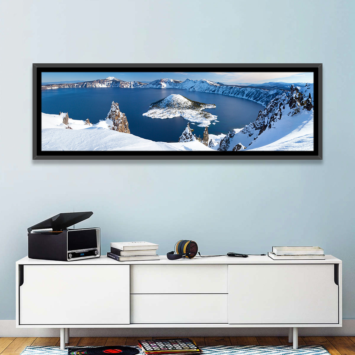 Crater Lake with Wizard Island Wall Art
