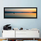Cyprus Lake Sunset Boat Wall Art