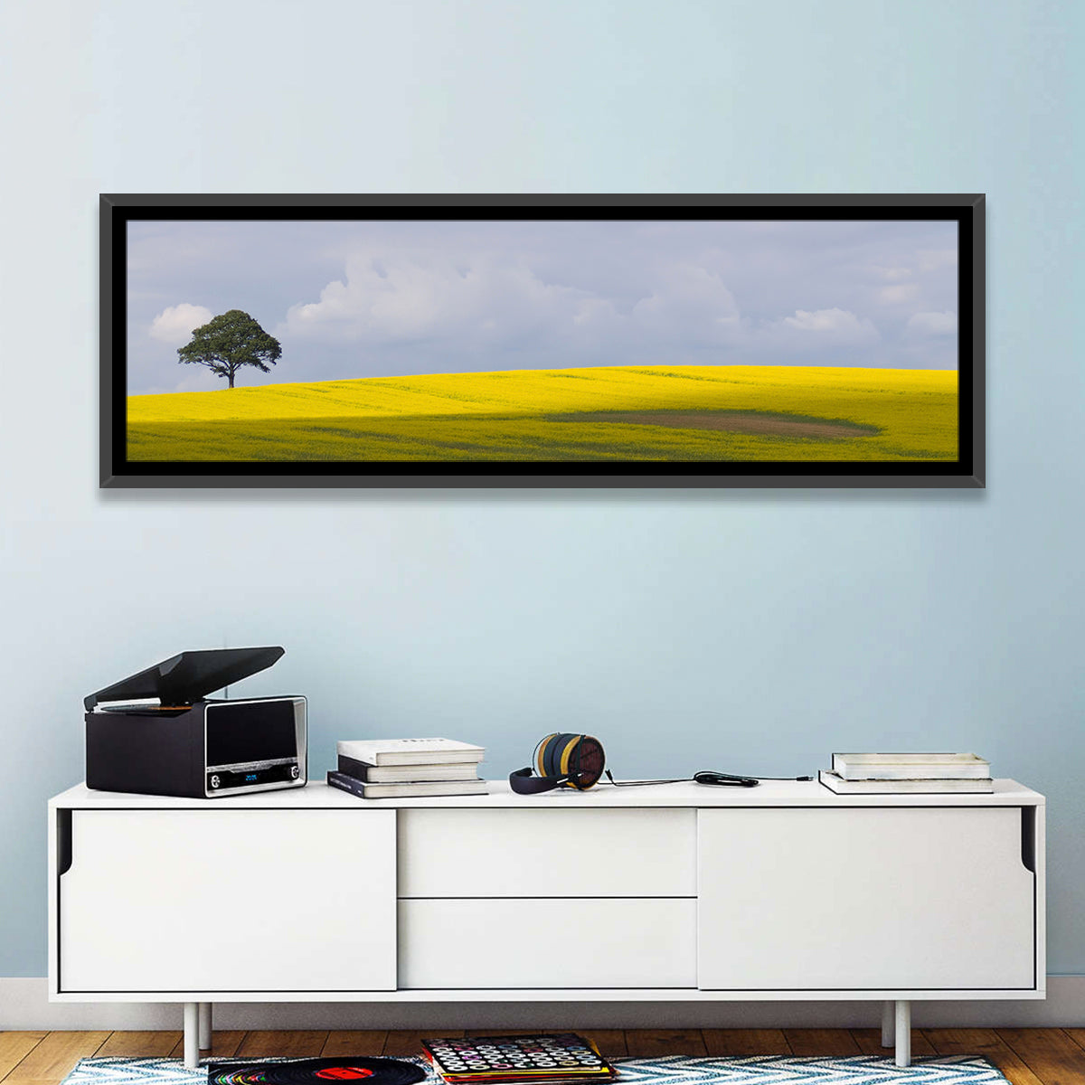 Mountain Rapeseed Field Wall Art