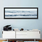 Misty Horizon Ocean Waves Wall Art