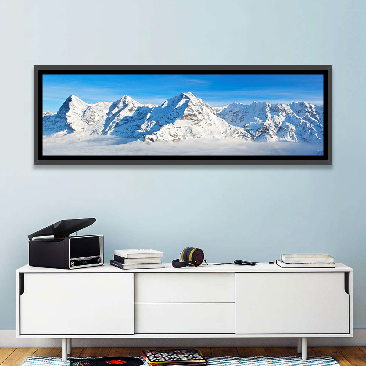Eiger, Mönch and Jungfrau Peaks Wall Art