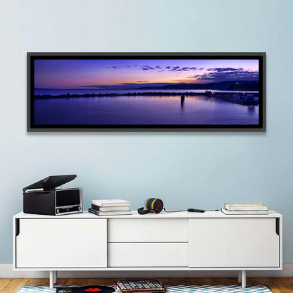 Lake Balaton Twilight Pier Wall Art