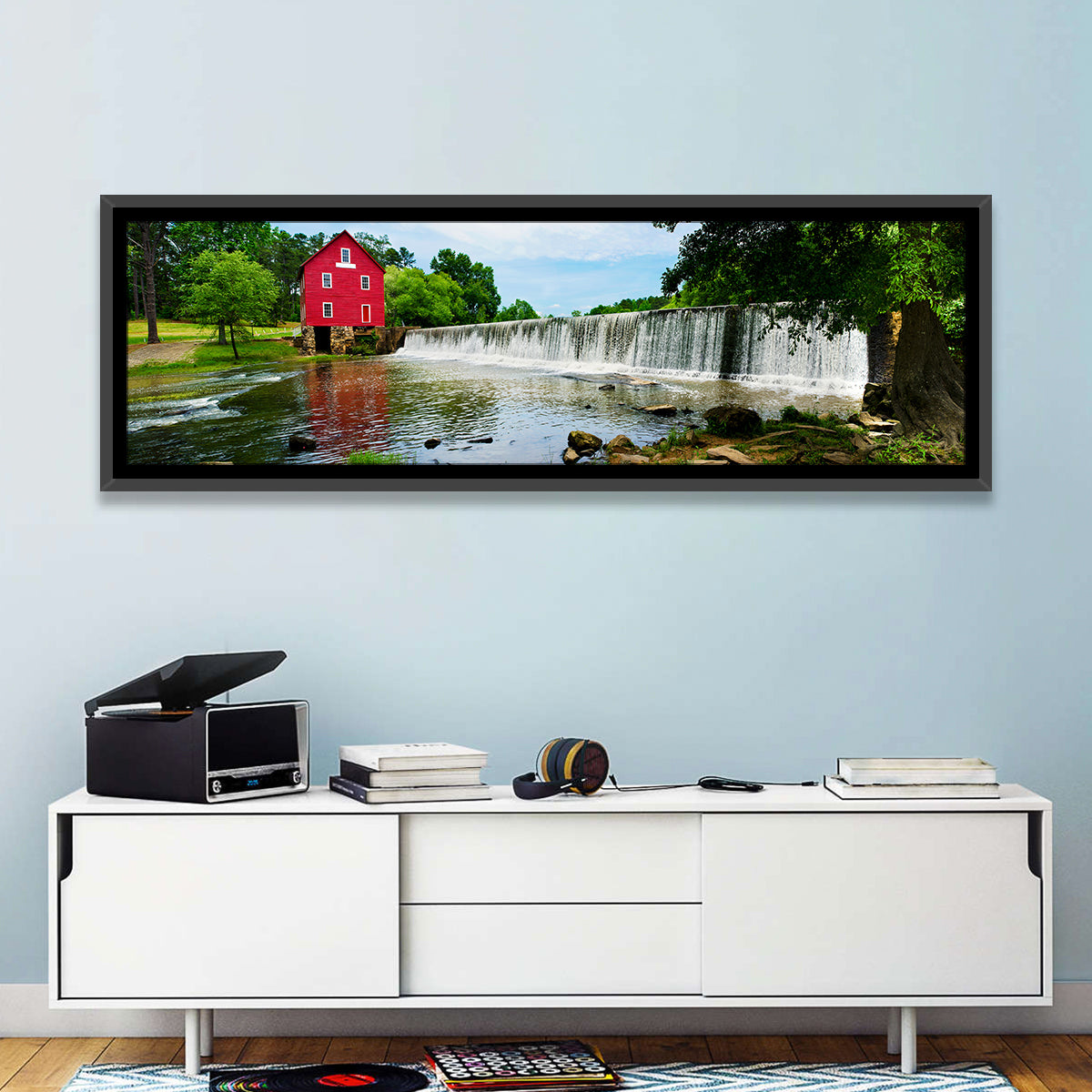 Starrs Mill Atlanta Wall Art in a room, panoramic