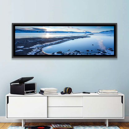 Lake Kleifarvatn Icy Shoreline Wall Art
