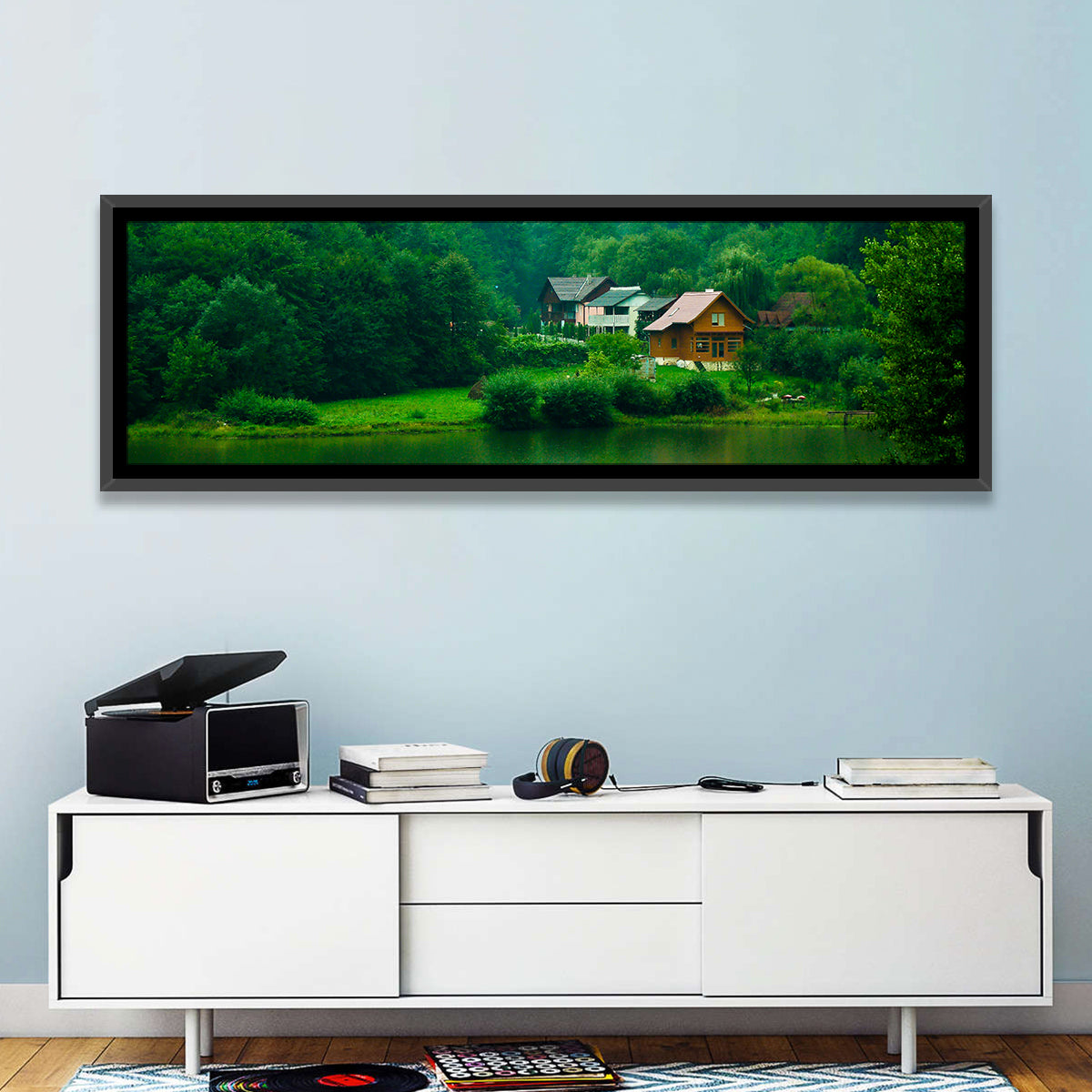 Mist Over Lake Tarnita Wall Art