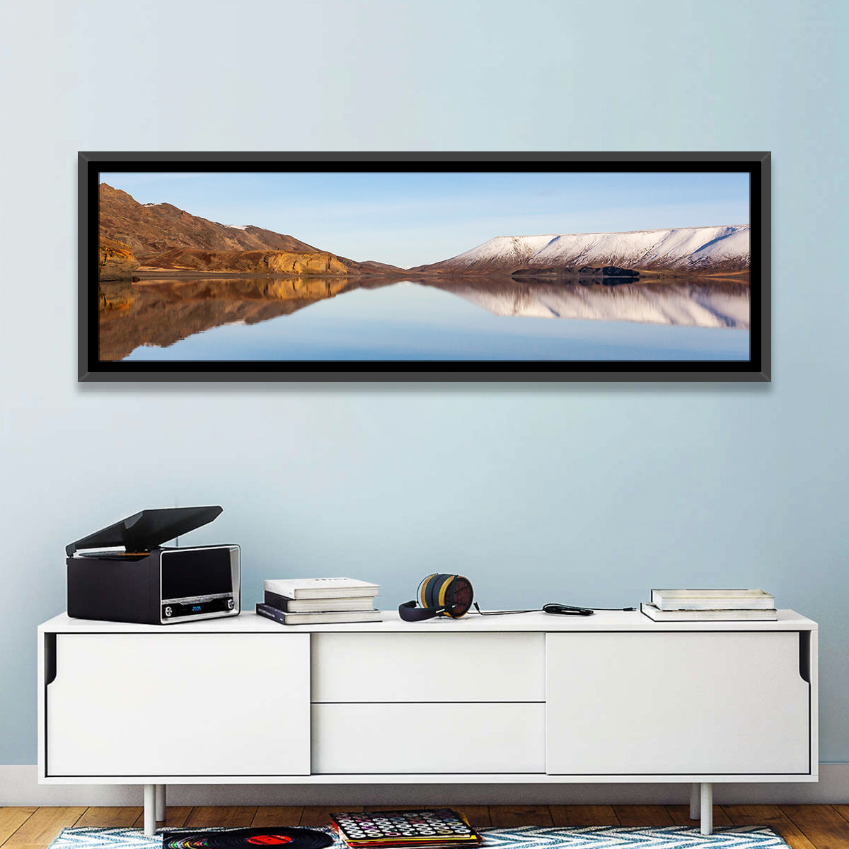 Lake Kleifarvatn Reflection Wall Art