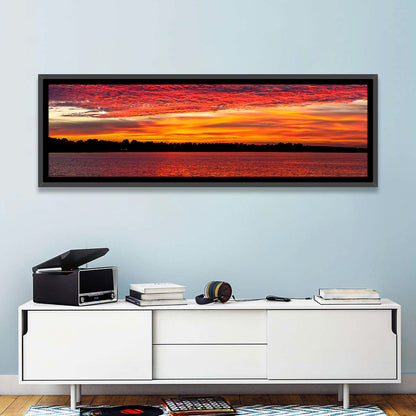Lake Ijssel Dusk Reflection Wall Art