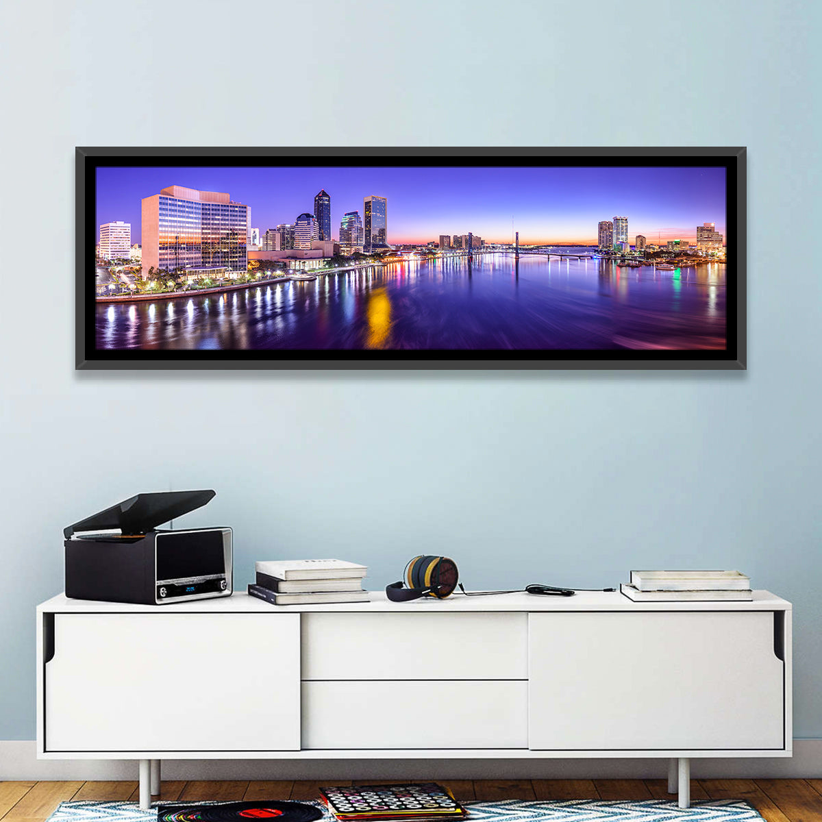 Jacksonville Twilight Skyline Wall Art
