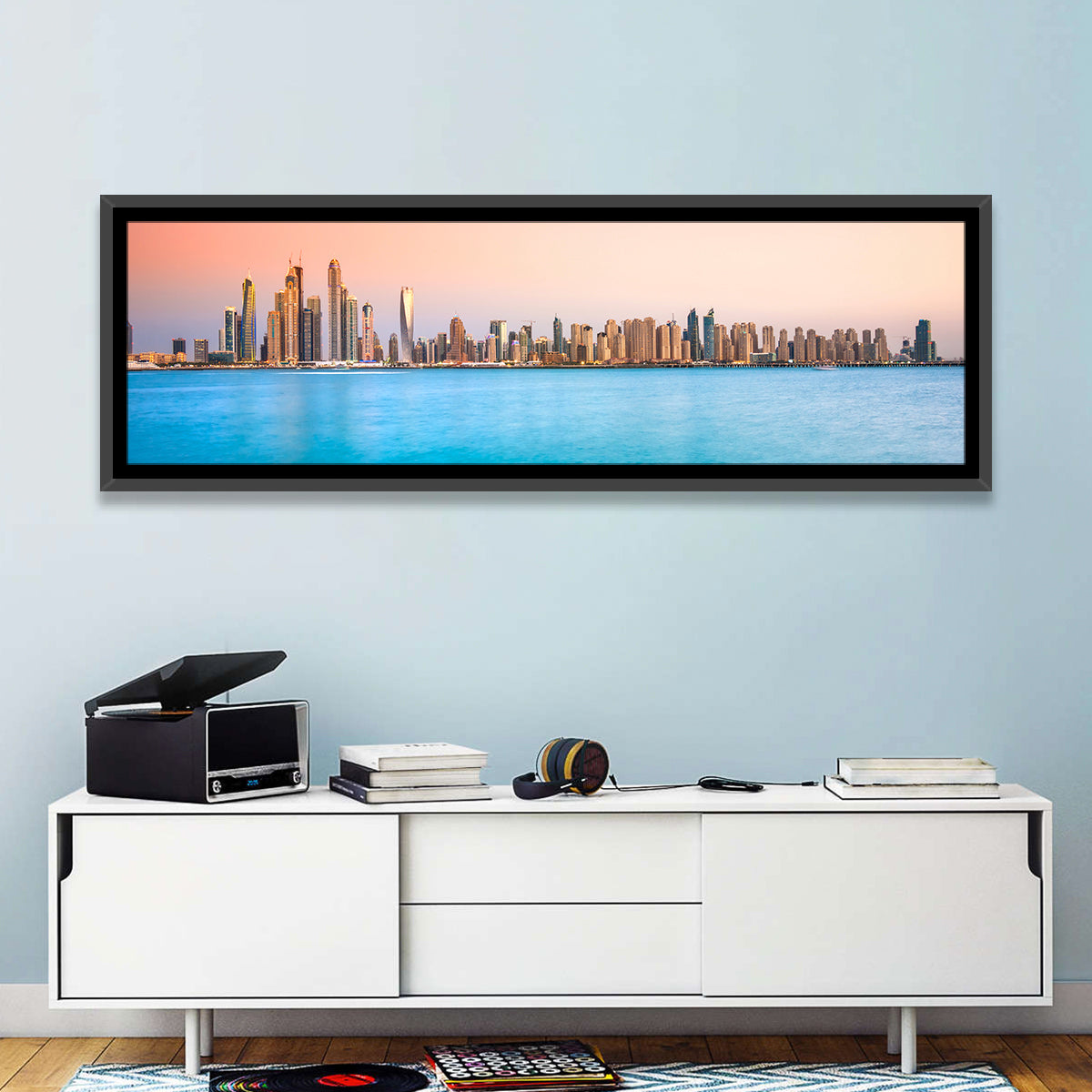Dubai Marina Skyline Wall Art