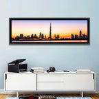 Dubai Skyline at Dusk Wall Art