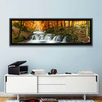 Autumn Forest Waterfall Wall Art