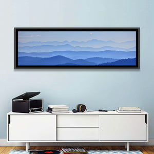 Foggy Mountains Valley Wall Art