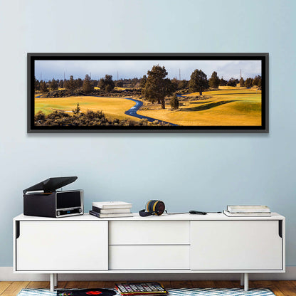 Central Oregon Golf Course with Winding Path Wall Art