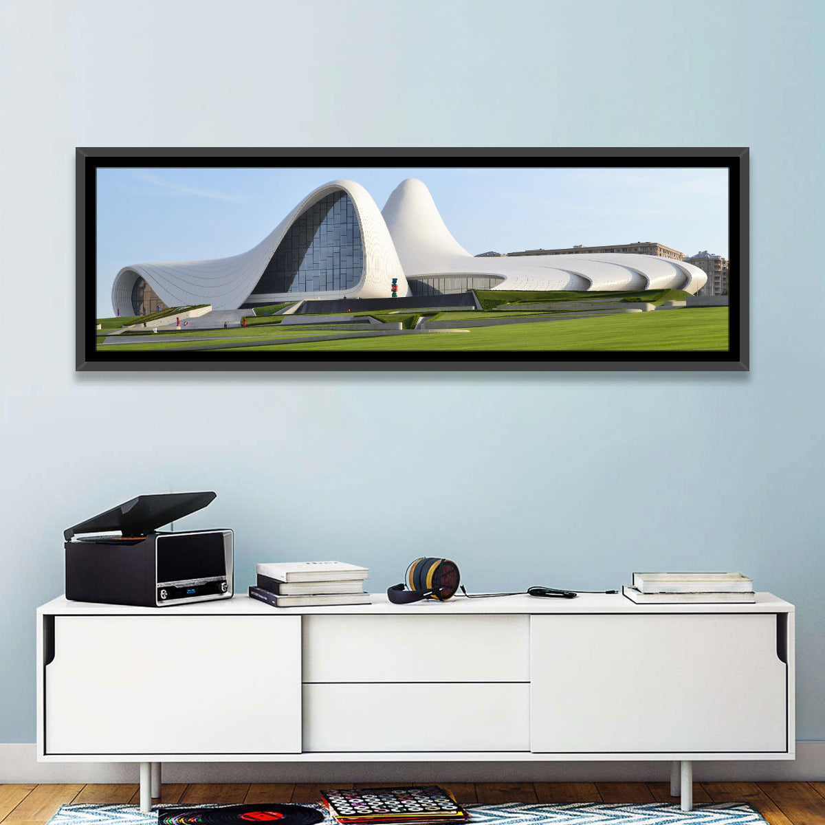 Heydar Aliyev Center, Baku Wall Art in a room, panoramic
