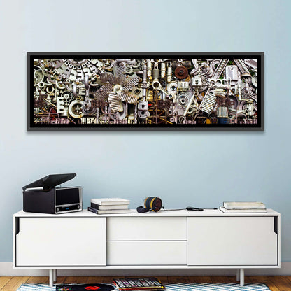 Machine Parts Assembly Wall Art