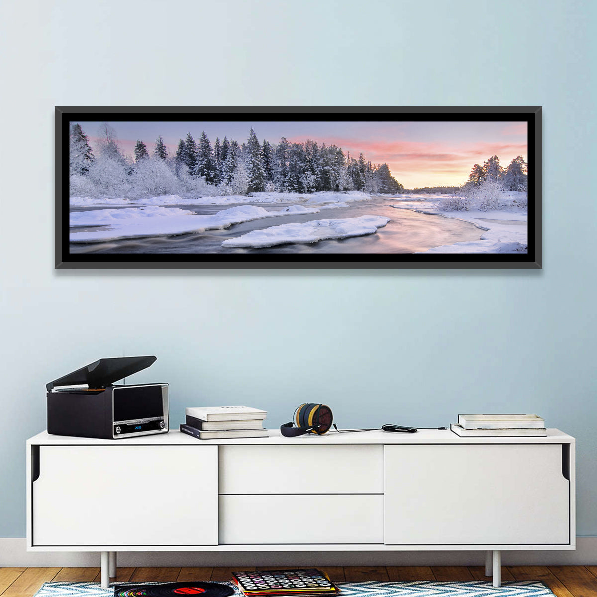 Kiiminkijoki Winter Sunrise Wall Art