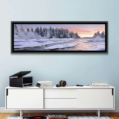 Kiiminkijoki Winter Sunrise Wall Art
