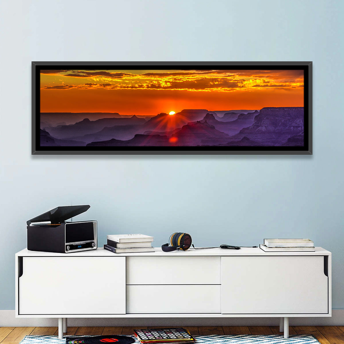 Lipan Point Sunset Sunburst Wall Art