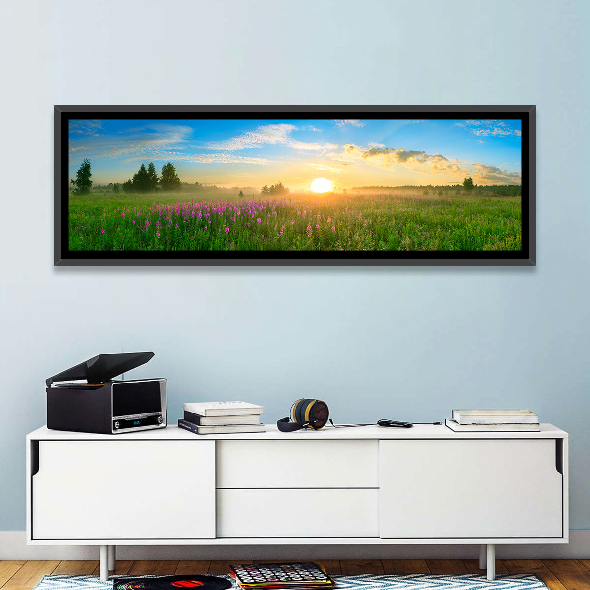 Fireweed Meadow Sunrise Wall Art