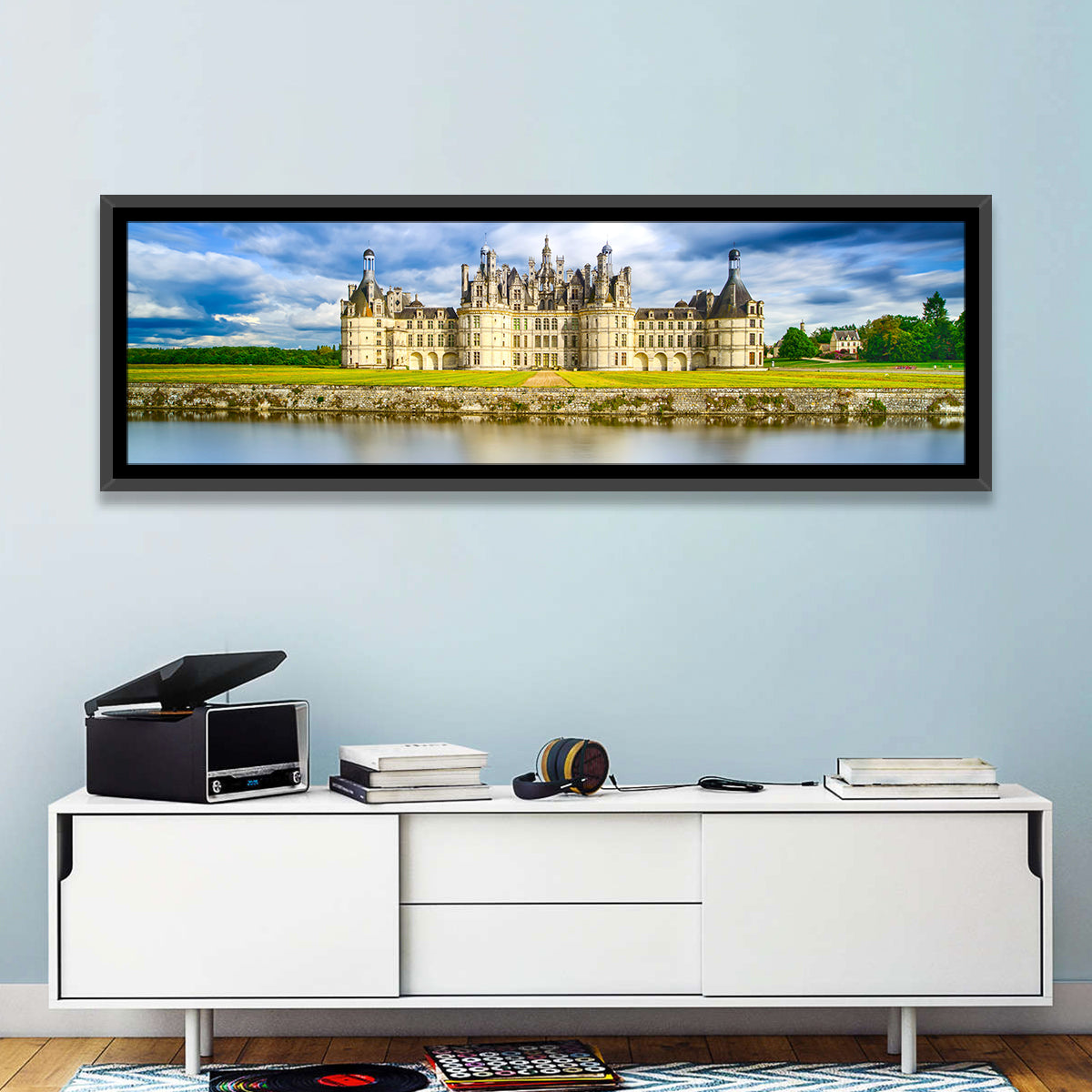Château De Chambord Reflection Wall Art