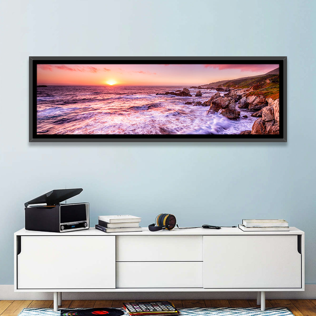 Dusk Over California Cliffs Wall Art