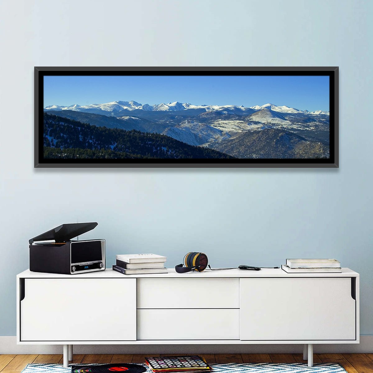 Snow-dusted Colorado Rockies Wall Art