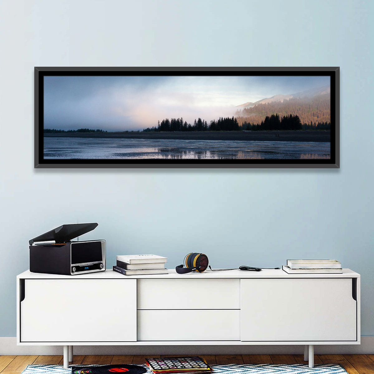 Lake Clark Foggy Shoreline Wall Art