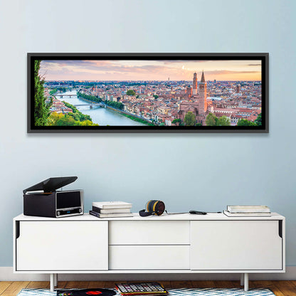 Verona Riverbend at Golden Hour Wall Art