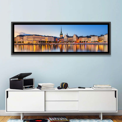 Gamla Stan Night Reflections Wall Art