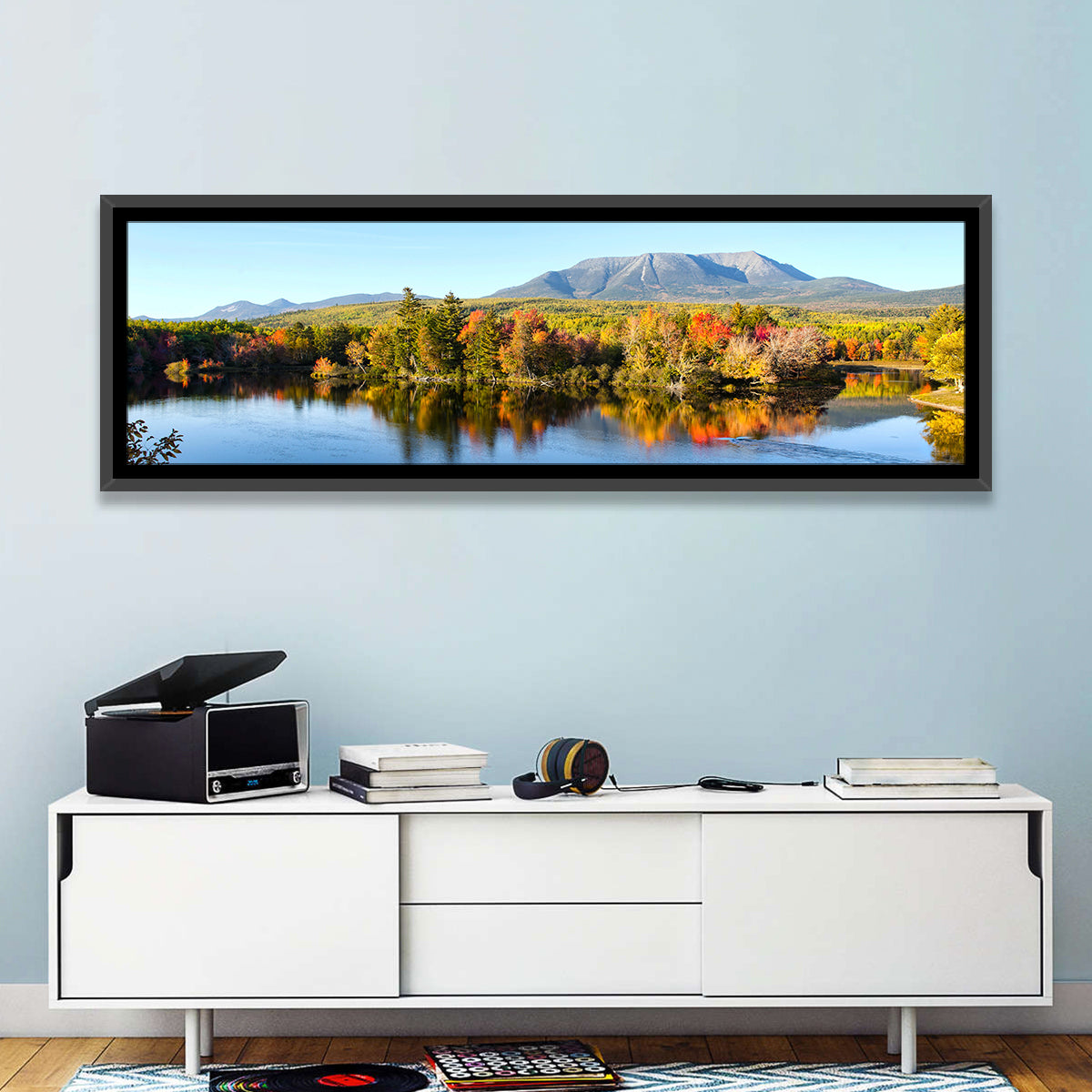 Mount Katahdin Autumn Reflection Wall Art