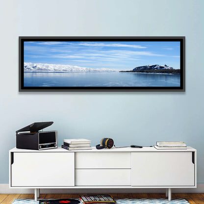 Lake Sevan in Winter Wall Art
