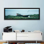 Red Ribbon Boat on Lake Victoria Wall Art