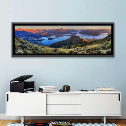Wanaka Golden Hour Over Roys Peak Wall Art