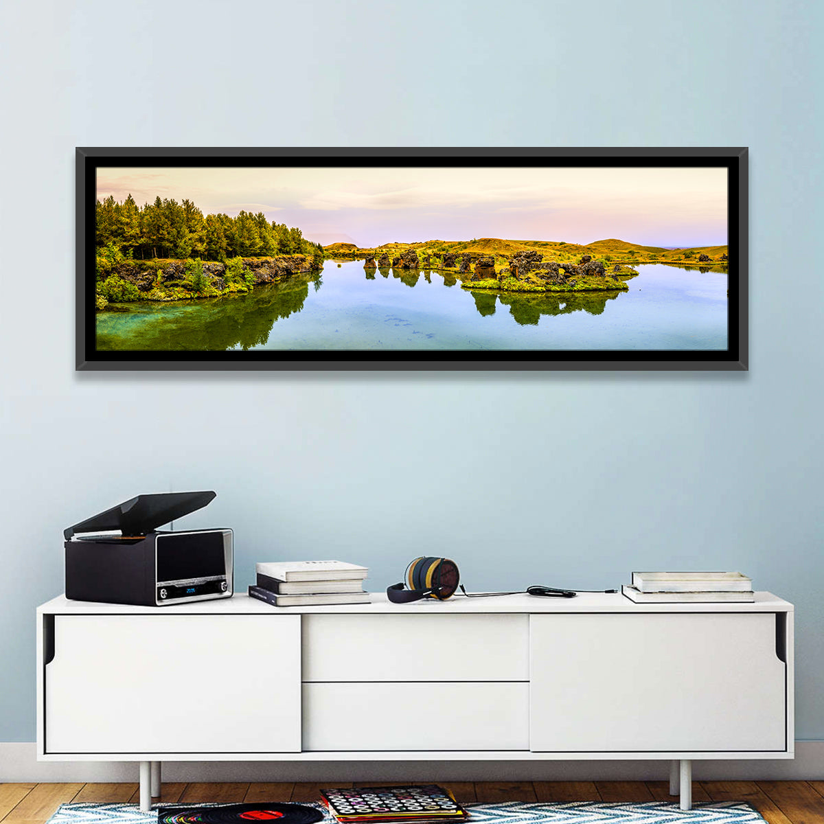 Lake Myvatn Reflections Wall Art